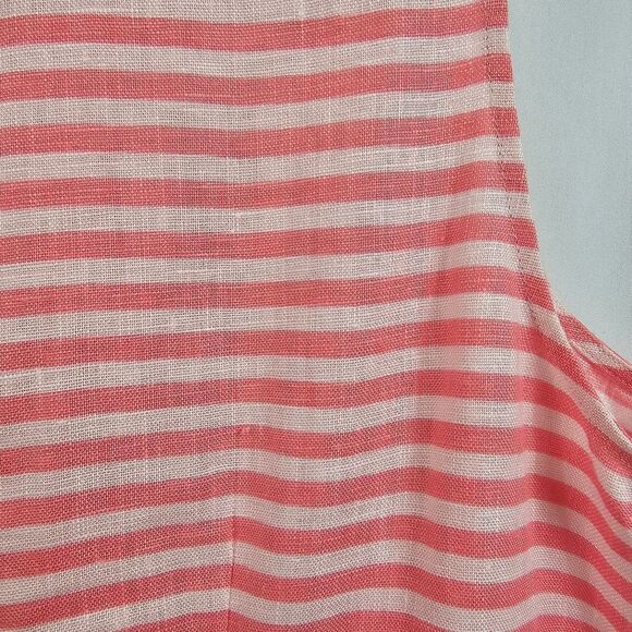 Sail To Sable Classic Sleeveless Tunic Dress in Pink Stripes - Size L - Picture 9 of 12